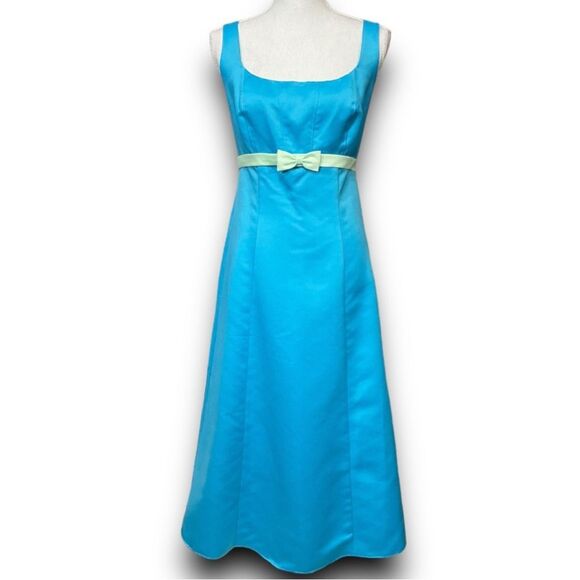 Eden Maids Bridesmaid Edition Retro Vintage Teal with a Light Mint Pale Green Bo - Picture 5 of 10